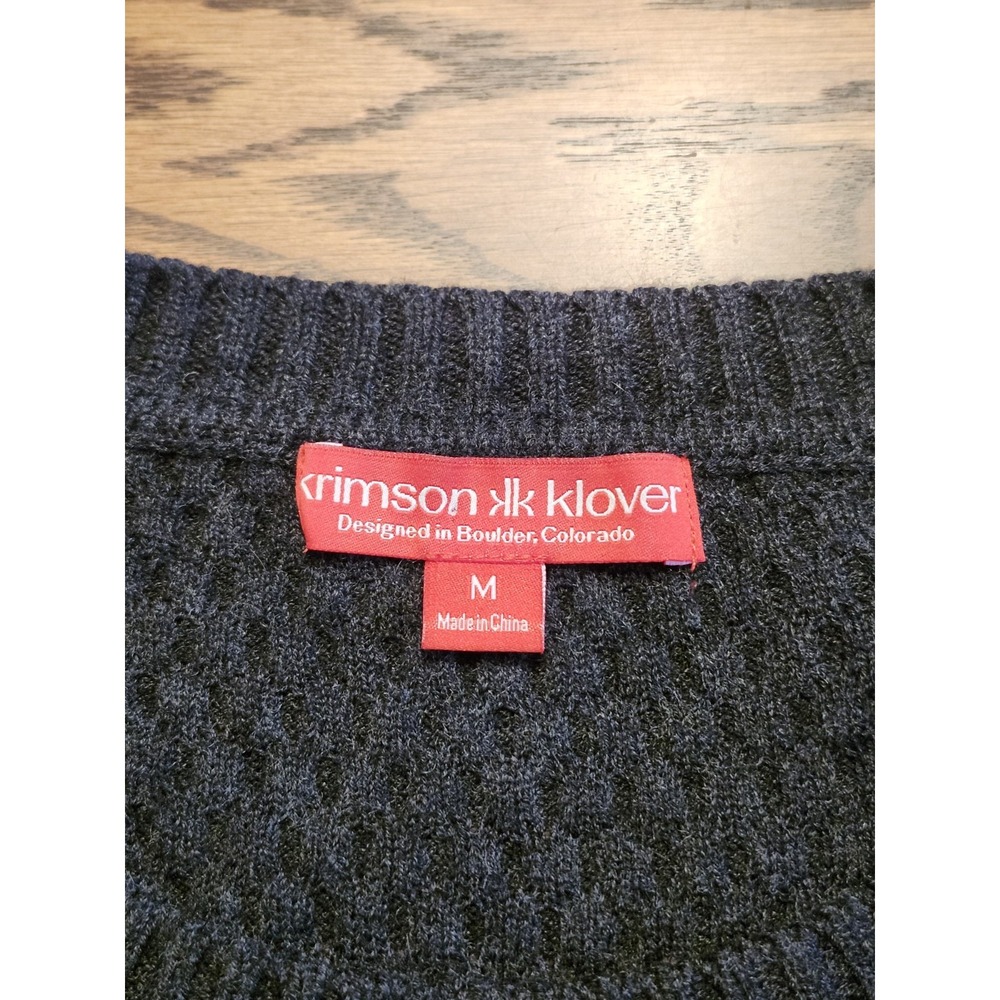 Title Nine Krimson & Klover Sweater Dress Womens Medium Dark Gray Merino Wool‎ - Picture 3 of 7